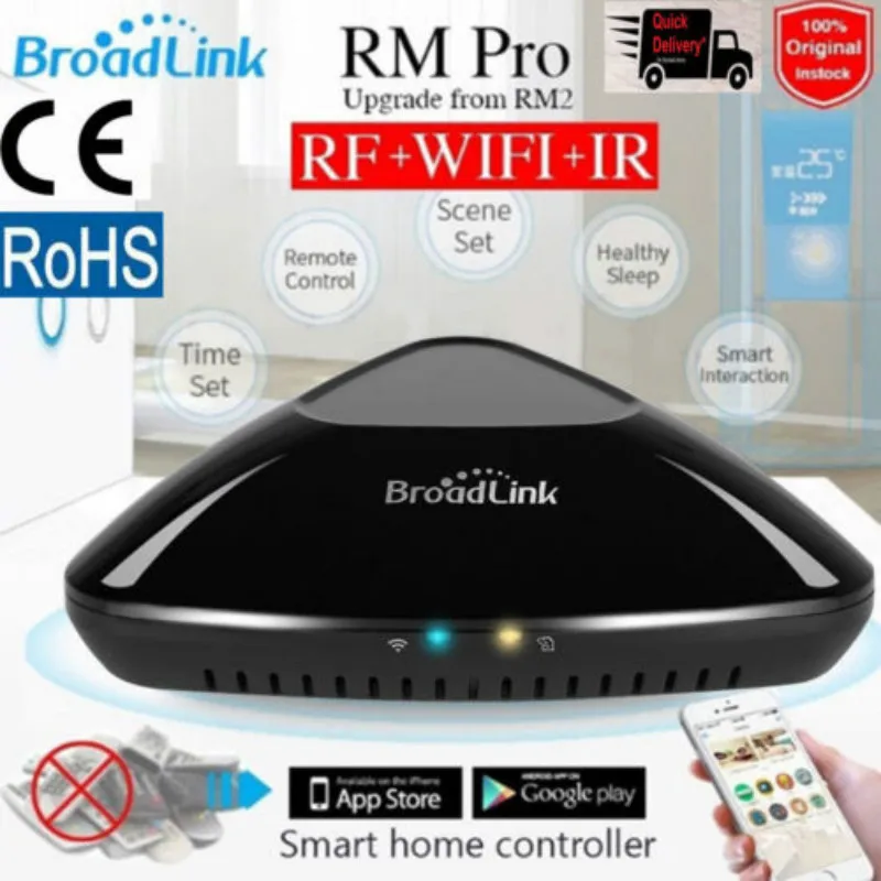 Broadlink RM Pro+ умный Беспроводной RF WiFi/ИК пульт дистанционного управления Автоматизация IOS