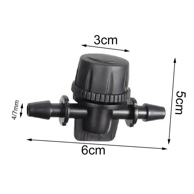 

Micro Spray Adjustable Switch Valve For 4 / 7MM Hose Garden Irrigation
