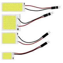 2 шт. T10 Cob 18 24 36 48 SMD ВОДИТЬ автомобиль автомобиля Панель лампы авто Интерьер Чтение лампа светильник купол с фестонами BA9S DC 10-30 в
