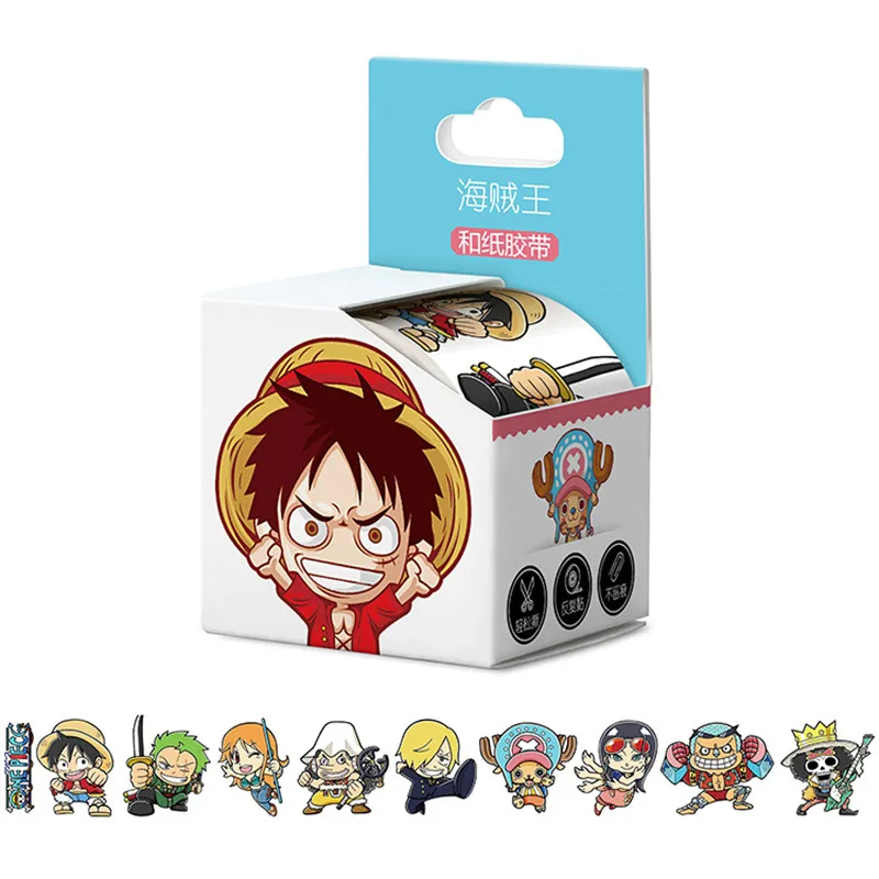 100 коробок/лот Аниме One Piece Natsume Yuujinchou Naruto Love Live Tokyo Ghoul Attack on Titan Tape TOY Washi Paper 40 мм * 5