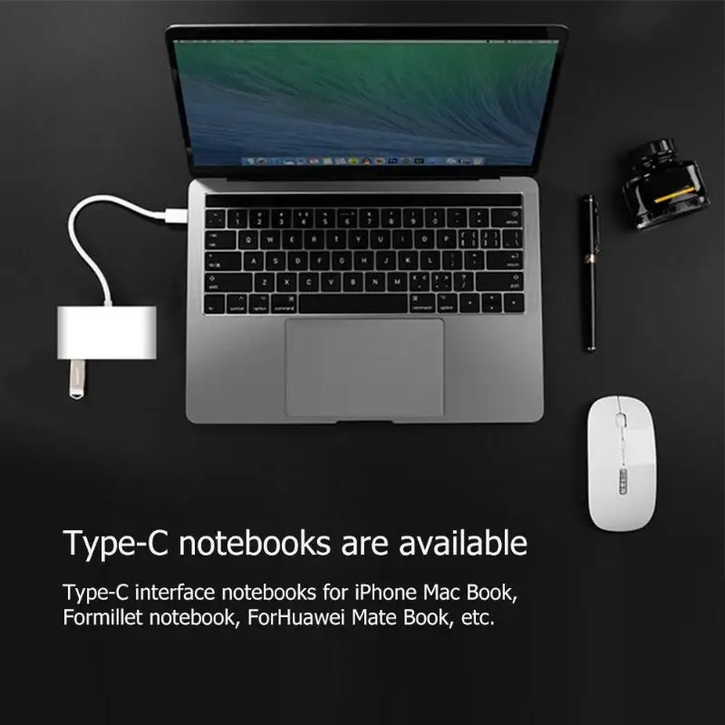 Высокое качество 4 в 1 USB Type C к HDMI 4K + RJ45 Gigabit Ethernet Сетевая карта PD OTG Кабель адаптер