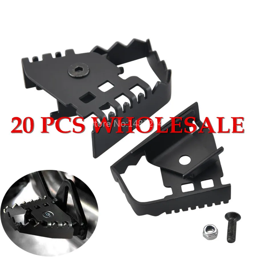 20 PCS WHOLESALE Black Right Motorcycle Foot Brake Lever Pedal