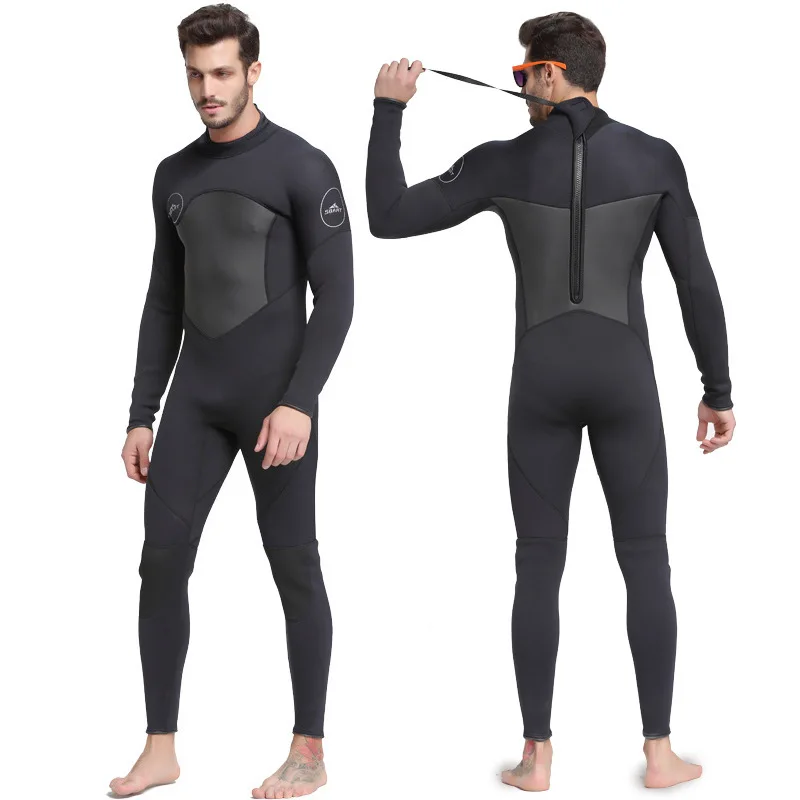 

Sbart One-Piece Neoprene 3mm Diving Suit Winter Long Sleeve Men Wetsuit Prevent Jellyfish Snorkeling Suit Spearfishing Keep Warm