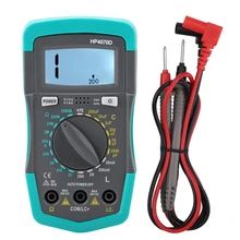 LCD Display Digital Multimeter Resistance Capacitance Meter Tester Electrical instrument for fieldwork laboratory sanwa yx360trf simulation multimeter pointer type best selling multimeter zero center instrument 200mohm resistance measurement