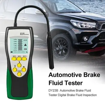 

New Style Car Digital Brake Fluid Tester LED Indicator Display DY23B 250mm Goose Neck Probe No 9V Battery
