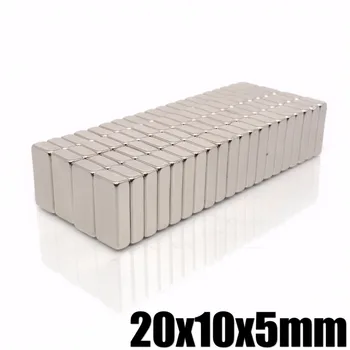 

20pcs N35 Rectangular magnet f 20x10x5 mm Super Strong Neodymium magnets 20*10*5 mm NdFeB magnet 20mm x 10mm x 5mm