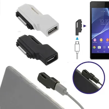 

500pcs/Lot quevinal Micro USB to Magnetic Charger Adapter Converter for Sony Xperia Z1 Z2 Z3 Compact Good Quality