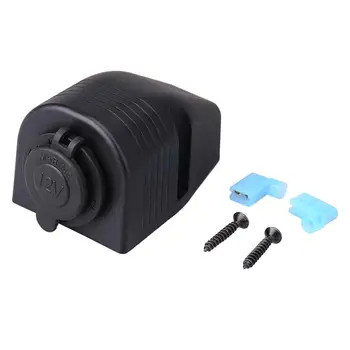 

Newest Dual Hole Car Cigarette Lighter Socket With Tent Base With Waterproof Cover Cigarette Lighter Power Socket Drop Shipping