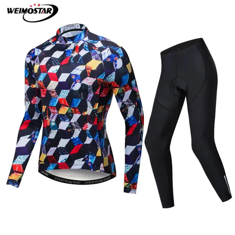 

Weimostar Pro Cycling Jersey Set Long Sleeve MTB Bike Clothes Team Cycling Wear Downhill Bicycle Cycling Clothing Ropa Ciclismo