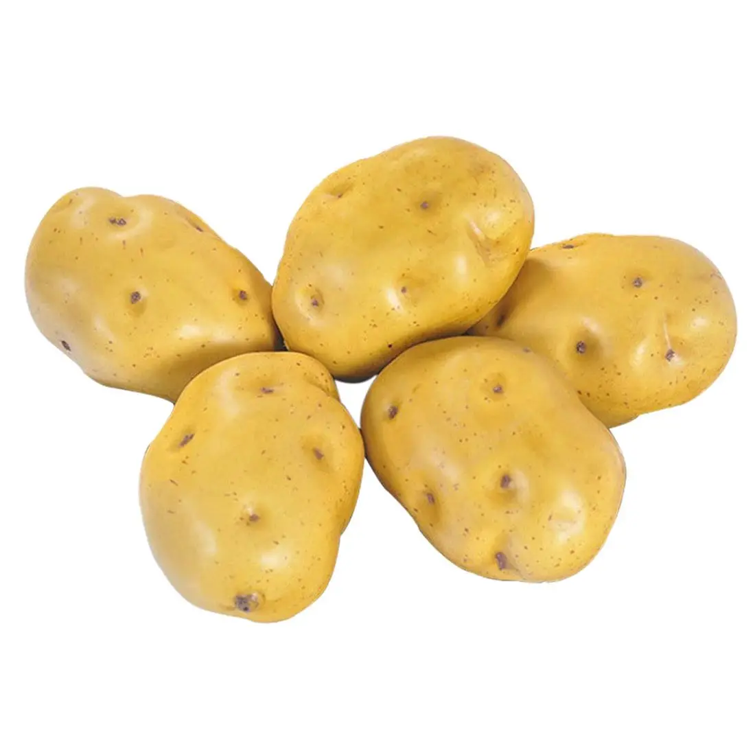 

Artificial Potatoes Lifelike Fake Potatoes Simulation Vegetable for Home Kitchen Decoration 5pcs