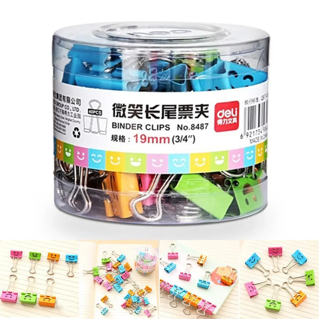 

Paper File Documents 40PCS Multi-color Small 40Pcs Metal g Plastic Binder Home, Office, School Clip Clips