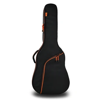 

Thicken Steel-String Classical Guitar Bag Case Backpack Guitarra Bass Accessories Parts Carry Black + Orange 39 inch