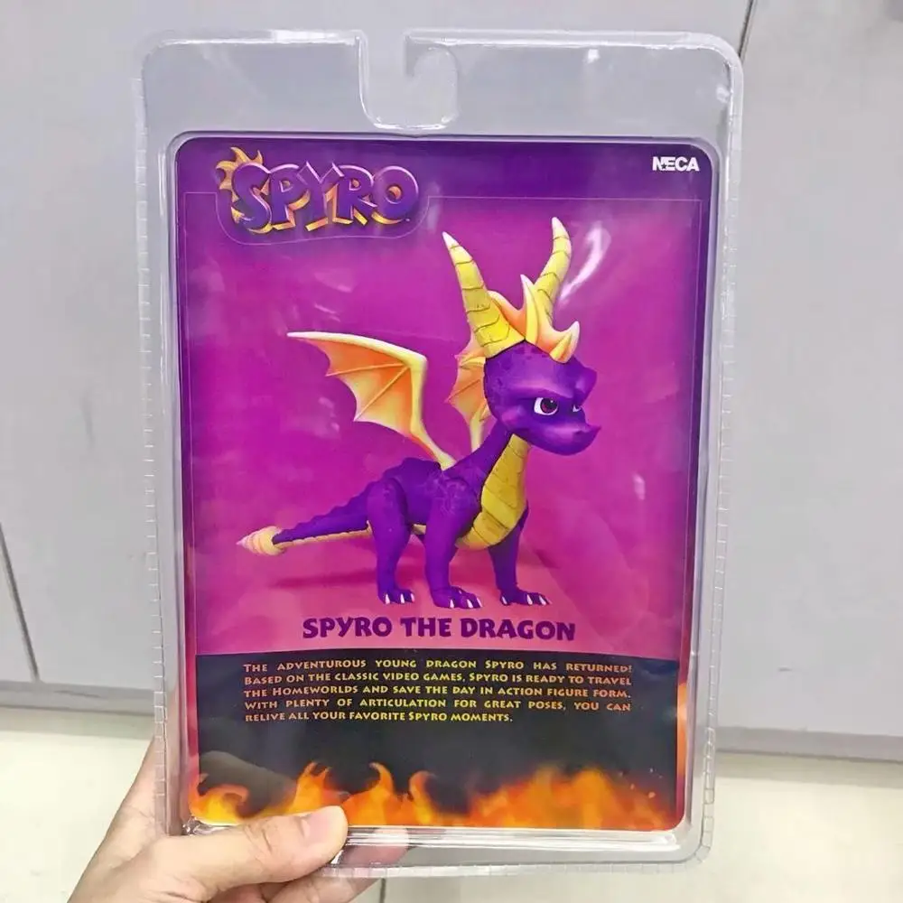 Нека подлинный оригинальный Spyro дракон фигурки петитмон ПВХ фигурка игрушки дети