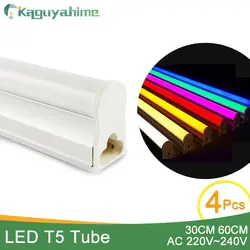 Kaguyahime 4 шт RGB расти светодиодный трубки T5 светодиодный T8 Лампа 220 V 6 W 10 W Дневной свет светодиодный настенный светильник красный зеленый Буле