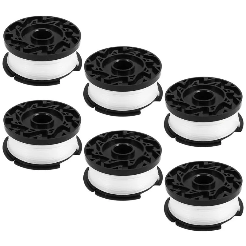 

6pcs 10m Line String Replacement Trimmer Spools For Black & Decker AF-100-3ZP
