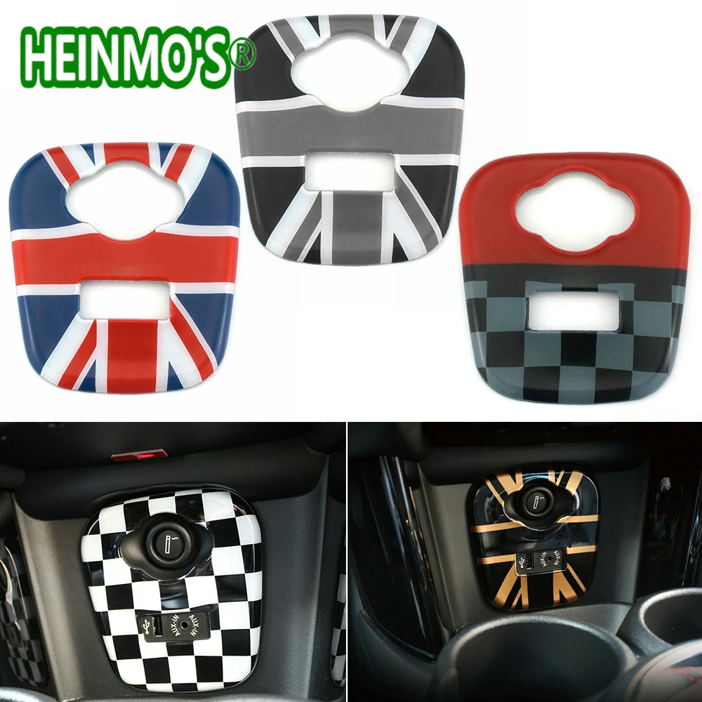 

For Mini Cooper F56 F55 Accessories Car Cigarette Lighter Panel Cover Sticker For Mini Cooper F55 Accessorios For Mini F56