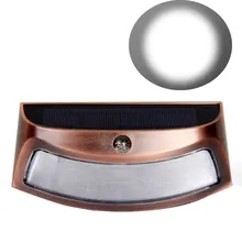 Светодиодный настенный светильник на солнечной энергии, садовая безопасная тропинка, лампа наружного освещения, водонепроницаемая лампа для двора