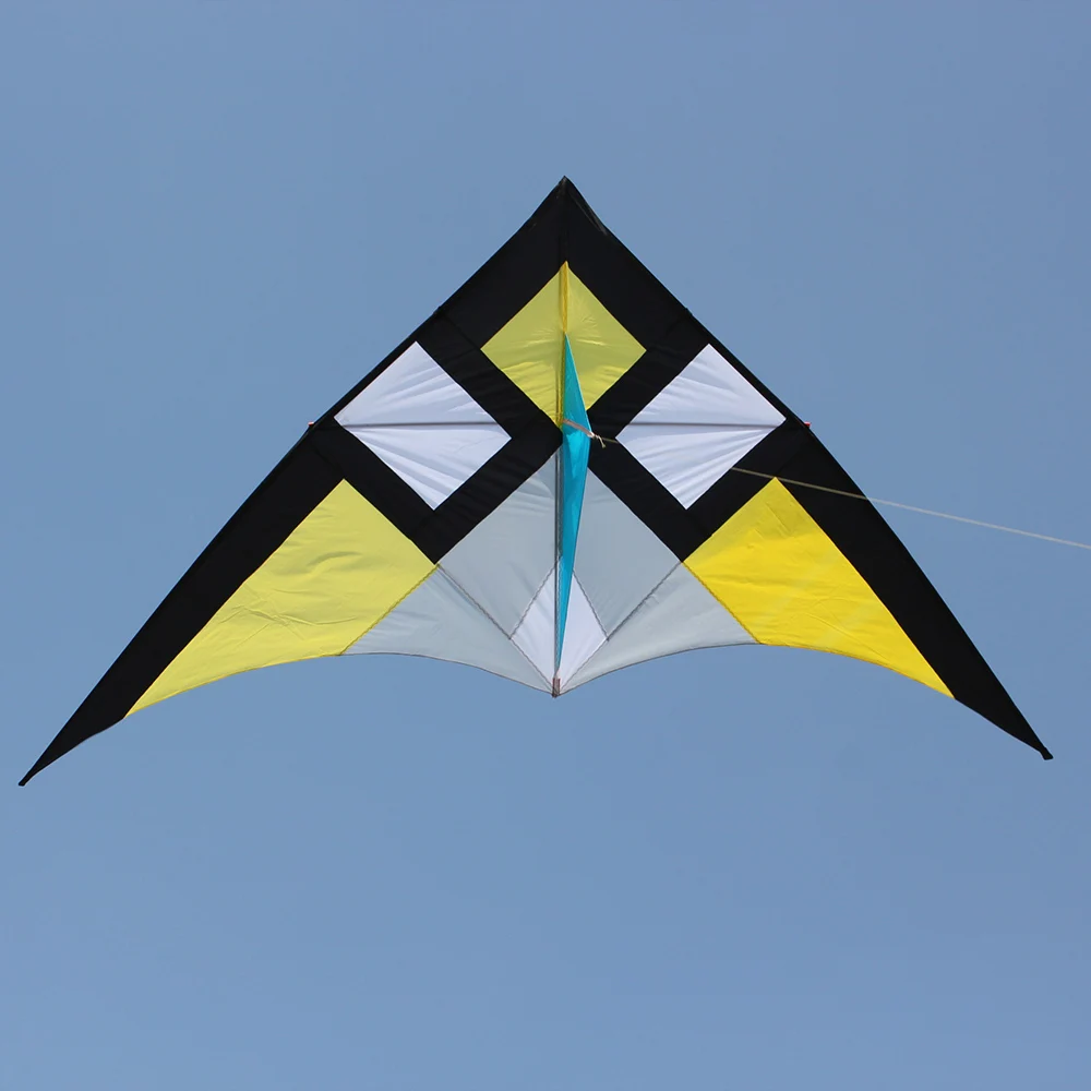 

​290*135cm Wide Single Line Stunt Kite Children Adults Delta-shape Triangle Fly Kite Flyer for Beach Vacation Family Fun