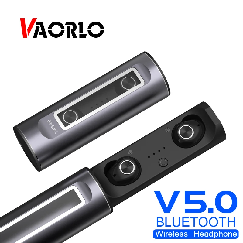 VAORLO Bluetooth 5 0 TWS настоящие беспроводные наушники спортивные стерео мини гарнитура
