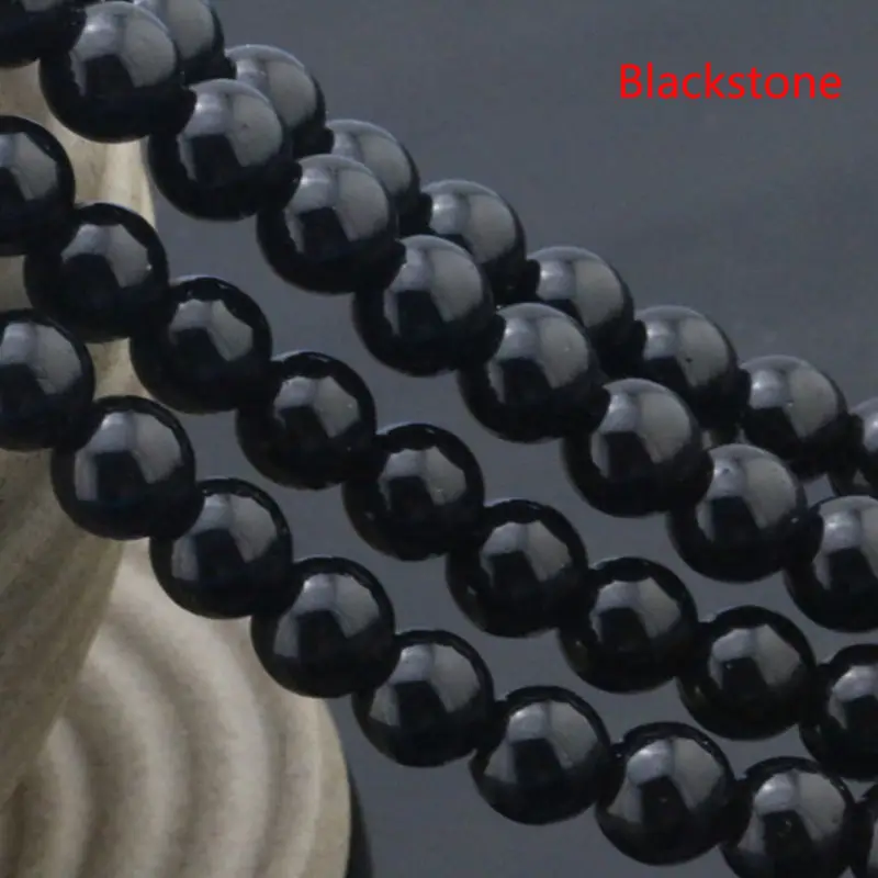 

Natural Stone Genuine Black Tourmaline Gem Beads For Jewelry Making 15"