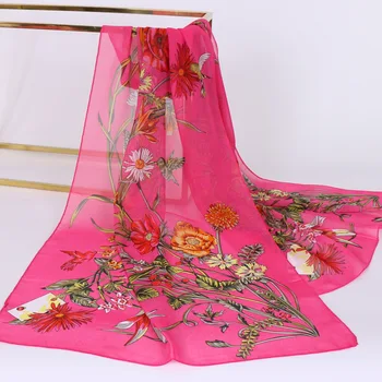 

2018 Chiffon Printing Silk Fashion Heat All-match High Quality Women Accessories hijab Scarf foulard scarves