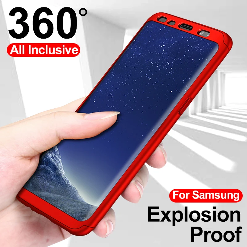 

360 Full Cover Phone Case For Samsung Galaxy S8 S9 Plus Shockproof Cover For Samsung Note 8 S9 S8 Case