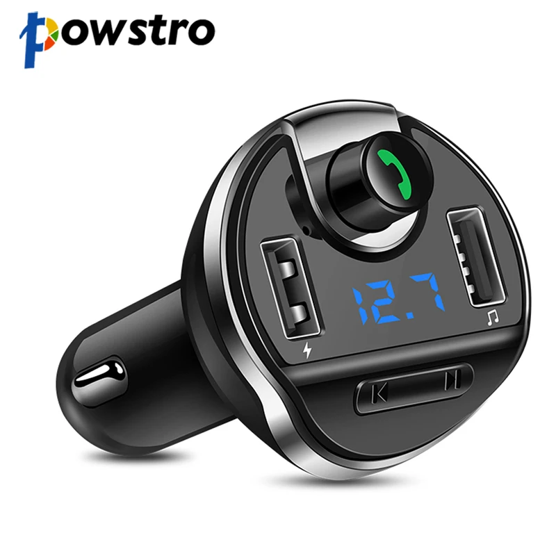 Powstro Dual USB 5V 2.1A Car Charger Multi function with