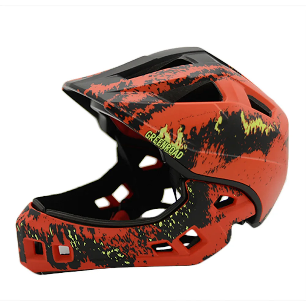 

Bicycle Helmet Kids Full Face Helmet Detachable Cycling Downhill Safety Kids Riding Helmet Skating Protection Safety Helmet