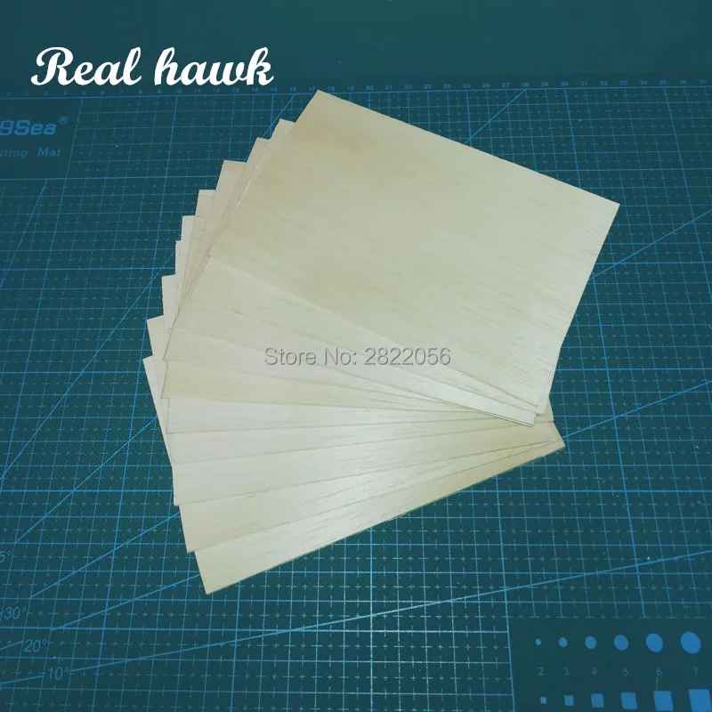 

200x100x6/7/8/9/10mm AAA+ Model Balsa wood sheets for DIY RC model wooden plane boat material