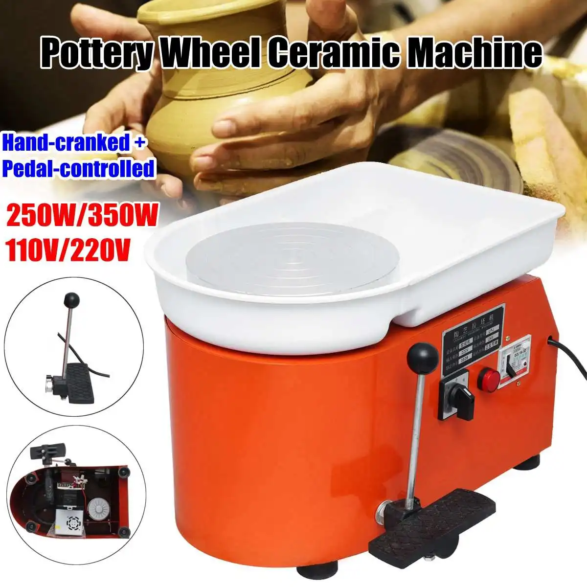 

Turnable 350W Pottery Wheel Pottery Machine 110V/220V for Ceramic Work Ceramics Clay For Ceramic Work Ceramics
