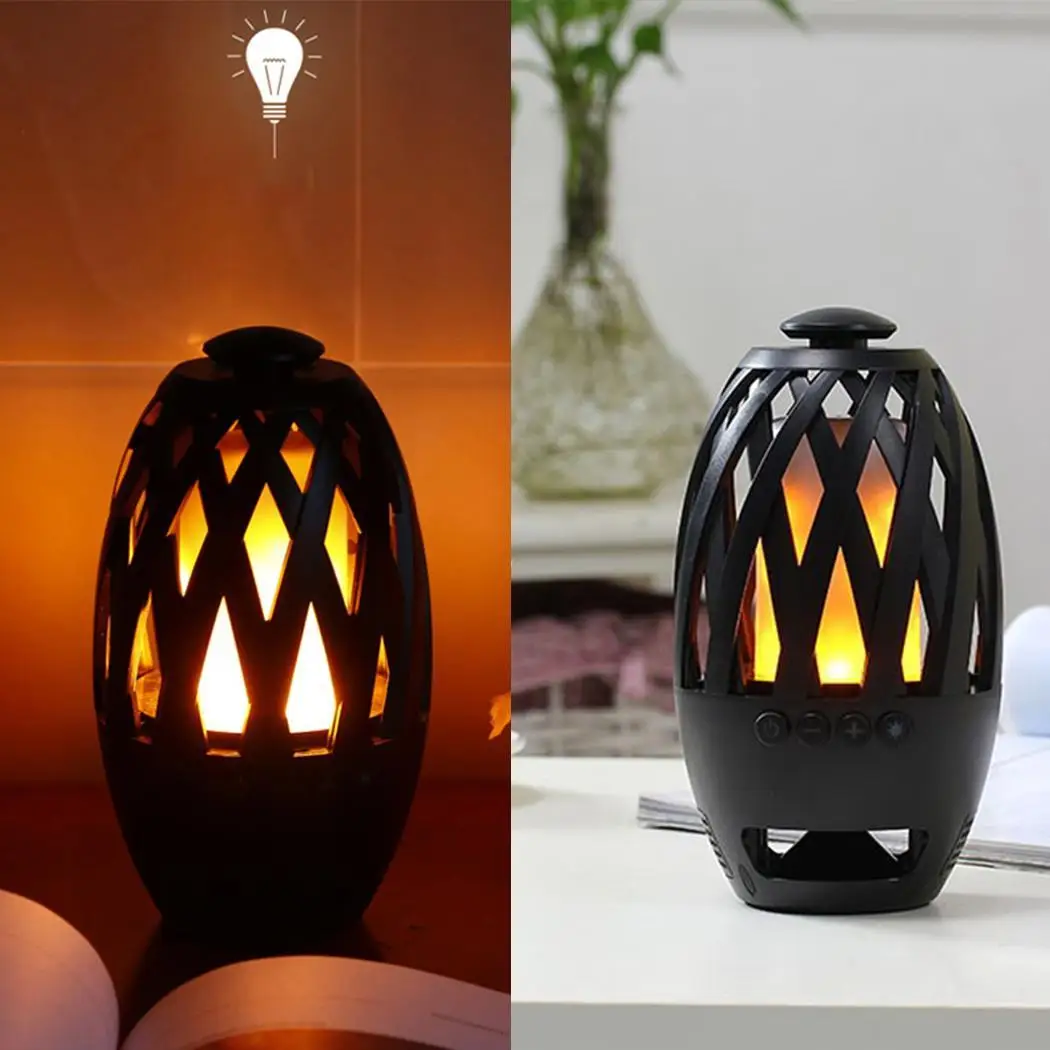 

Bluetooth Speaker USB Charging TF Card Flame Atmosphere Speaker Portable Wireless Speaker