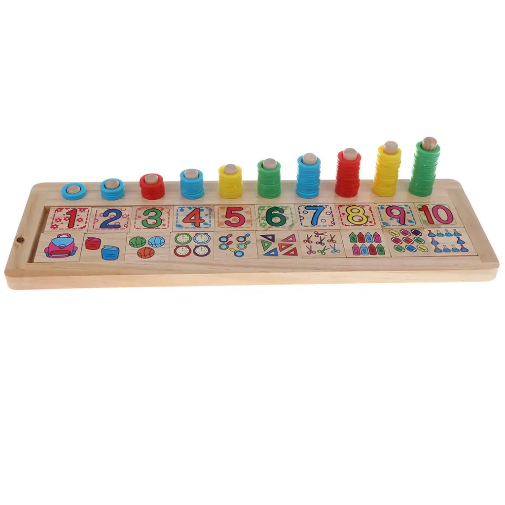  Montessori Wooden Math Teaching Material Counting Sorting Game Mathematical Early Learning Educatio - 32970644428