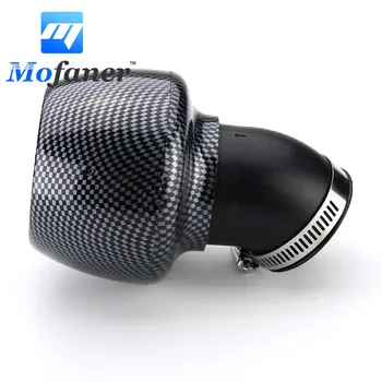 

42mm Motorcycle Air Filter Carbon Fibre For 150cc 250cc ATV Quad Moped Scooter Go kart