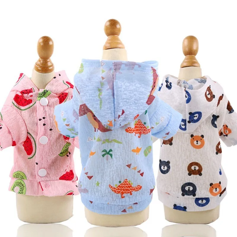 

Summer Sun Protection Dog Clothes For Small Dogs Mesh Hooded French Bulldog Outfit Chihuahua Yorkshire Puppy Hoodies Pet Clothes