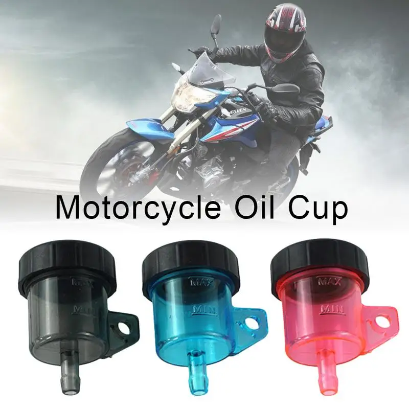 

New Style Motorcycle Brake Pump Oil Cup Straight Push Pump Transparent Oil Pot Modified Split Small Oil Cup Round Accessories