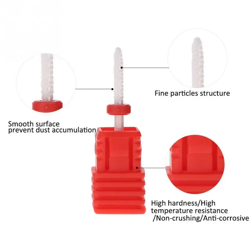 TMISHION 4 типа керамический сверло для ногтей маникюрный аппарат аксессуары Электрический пилочки для ногтей маникюрный резак инструменты для дизайна ногтей