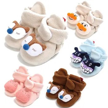 

Pudcoco 2019 Infant Baby Boy Girl Cartoon Soft Warm 5 Colors Fashion Shoes Casual Walking Crib Shoes 0-18M