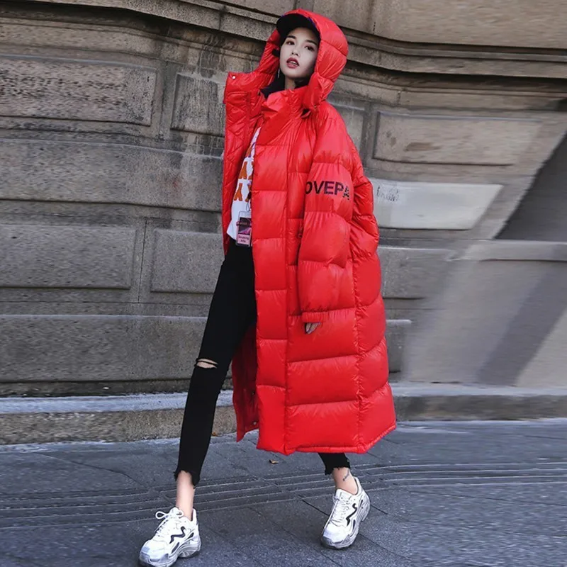 Winter Jacket Women Plus Size Parka Female Thick Warm Outwear Stand Collar Hooded Long Coat Cotton Padded Snow Wear 2019 Okd547