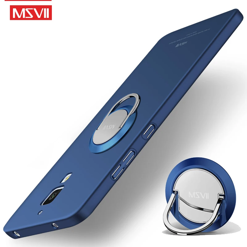 Msvii Чехлы для Xiaomi Mi4 чехол кольцо на палец Тонкие Матовые чехлы Mi 4 4C с магнитным