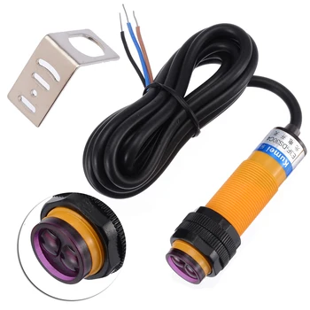 

Electrical Equipment Adjustable Infrared Proximity Switch Photoelectric Sensor Switch NPN NO with Bracket Holder