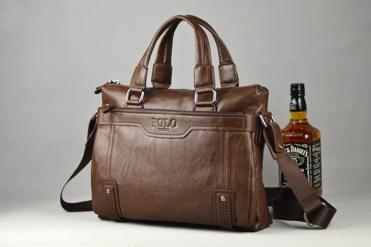 

Famous Brand POLO Messenger Bags Luxury Designer Genuine Leather Men Bag Laptop Briefcase Male Busines Handbag Computer Male Bag