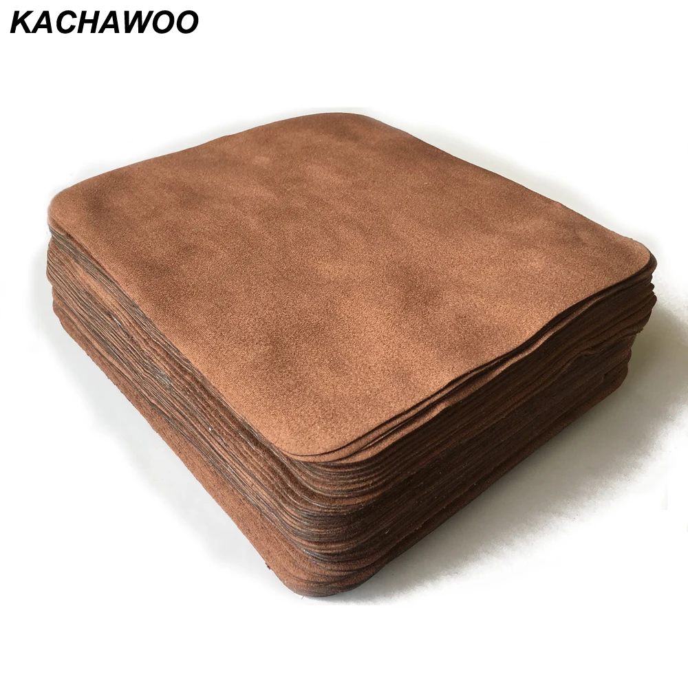 Kachawoo 100 шт. 175 мм X 145 коричневая ткань для очистки очков замшевая аксессуары на