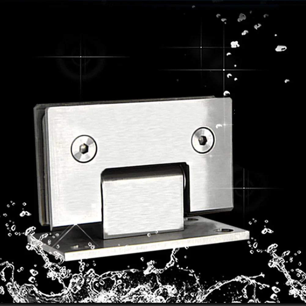 2 шт. хромированный зажим для дверей из нержавеющей стали прочный стеклянный 90