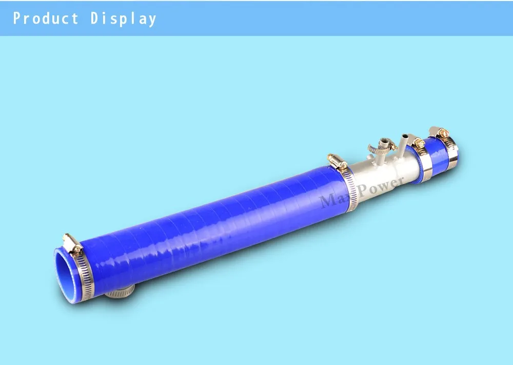 Силиконовый шланг с алюминиевой трубкой охлаждающий Впускной индукционный синий шланг трубопровод для умных автомобилей
