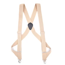 Европейский и американский Для мужчин Открытый Работа жгут взрослых монохромный Повседневное брюки подтяжки с 2 клипы Регулируемая