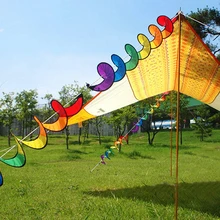 Красочные палатки для кемпинга, складные нейлоновые радужные спиральные ветровые вращающиеся палатки, садовые украшения для дома и улицы