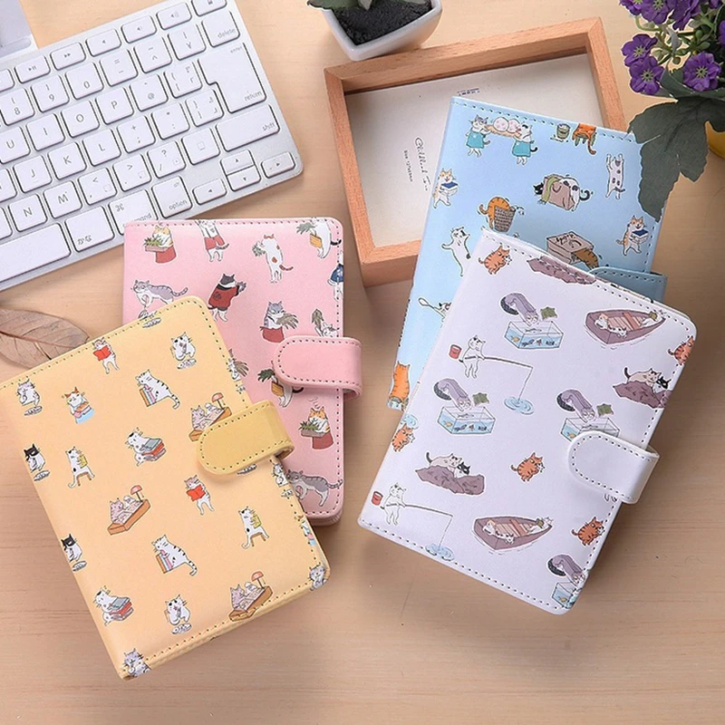 

2019 Portable Leather Paper Cute Kawaii Cartoon Animal Diray NoteBook Notepad Memo Book Best Gift Journal Diary Planner Dropship