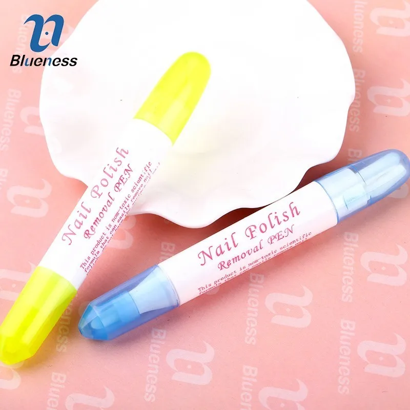 

Blueness Nail Polish Pens Brushes Remove Varnish Tools Pen Professional Nail Art Decorations Pen Brush Correction Manicure Tool