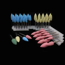 200 шт. силиконовая насадка для полировки шлифовальный станок сверла для электрической маникюрной машины для сглаживания и начальной полировки