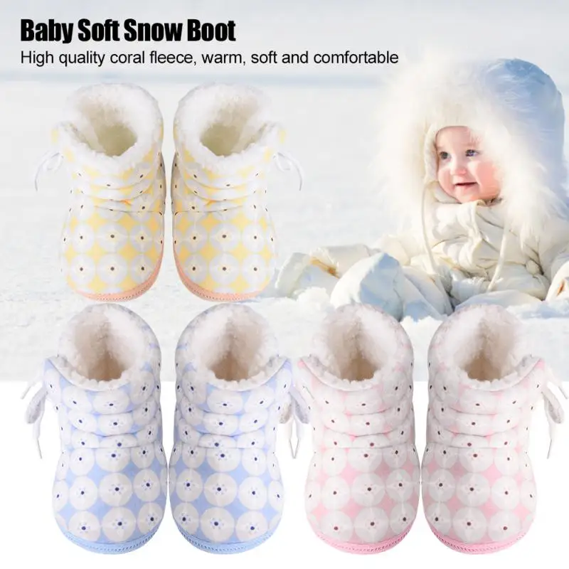 

Baby Infant Soft Boot Cute Coral Fleece Winter Snow Boots First Walkers Grils Boy Newborn Toddler Winter Prewalker Warm Shoes
